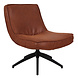 Industrial swivel Armchair Nickole Cognac Eco Leather Industrial swivel Armchair Nickole Cognac Eco Leather