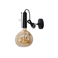 Industrial Ceiling Light Katie Gold Glass