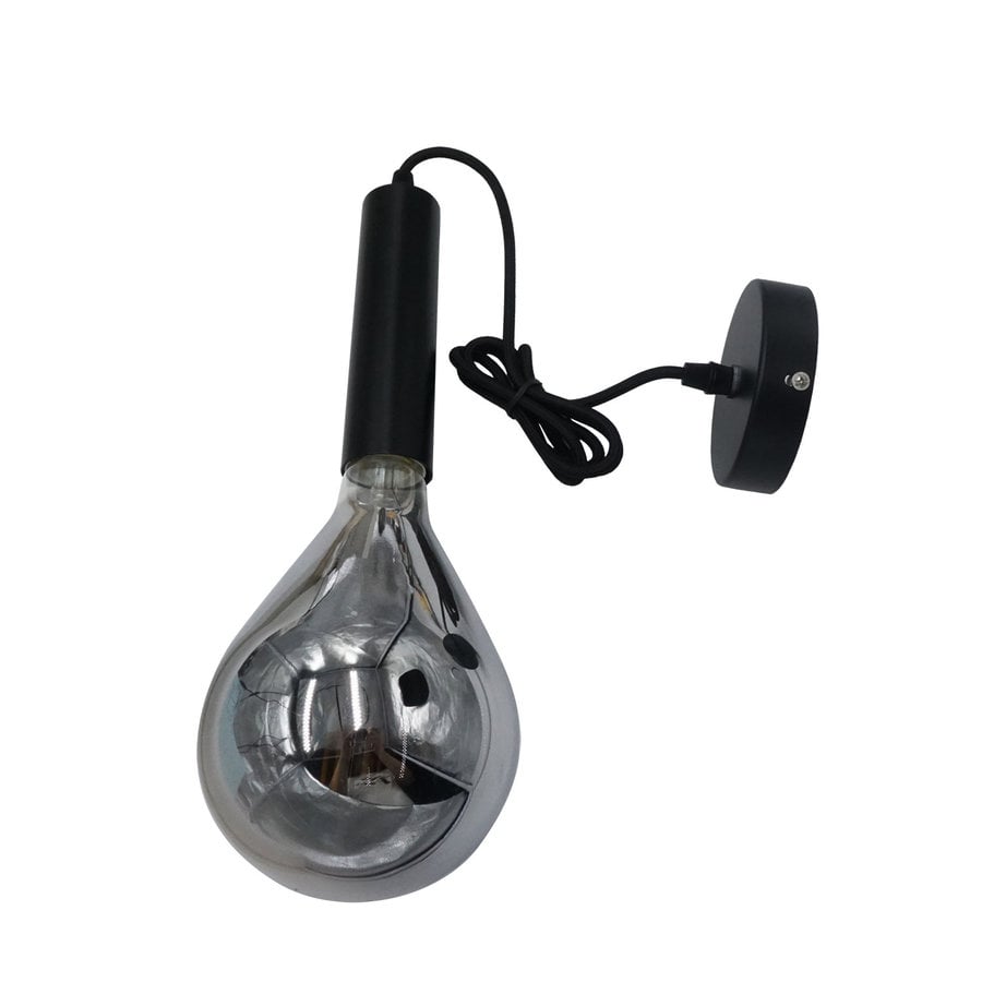 Industrial Ceiling Light Miles Smoky Glass