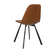 Industrial Dining Chair Logan Cognac Eco-Leather Industrial Dining Chair Logan Cognac Eco-Leather