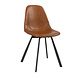 Industrial Dining Chair Logan Cognac Eco-Leather Industrial Dining Chair Logan Cognac Eco-Leather