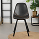 Industrial Dining Chair Logan Antracite Eco-Leather Industrial Dining Chair Logan Antracite Eco-Leather