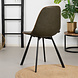 Industrial Dining Chair Logan Olive Green Eco-Leather Industrial Dining Chair Logan Olive Green Eco-Leather