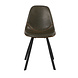 Industrial Dining Chair Logan Olive Green Eco-Leather Industrial Dining Chair Logan Olive Green Eco-Leather