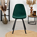 Modern Dining Chair Logan Green Velvet Modern Dining Chair Logan Green Velvet