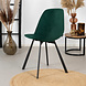 Modern Dining Chair Logan Green Velvet Modern Dining Chair Logan Green Velvet