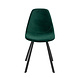 Modern Dining Chair Logan Green Velvet Modern Dining Chair Logan Green Velvet