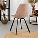 Modern Dining Chair Logan Pink Velvet Modern Dining Chair Logan Pink Velvet