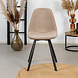 Modern Dining Chair Logan Taupe Velvet Modern Dining Chair Logan Taupe Velvet