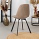 Modern Dining Chair Logan Taupe Velvet Modern Dining Chair Logan Taupe Velvet