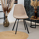 Modern Dining Chair Logan Taupe Velvet Modern Dining Chair Logan Taupe Velvet