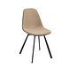 Modern Dining Chair Logan Taupe Velvet Modern Dining Chair Logan Taupe Velvet