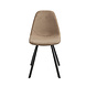 Modern Dining Chair Logan Taupe Velvet Modern Dining Chair Logan Taupe Velvet