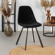 Modern Dining Chair Logan Black Velvet Modern Dining Chair Logan Black Velvet