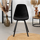 Modern Dining Chair Logan Black Velvet Modern Dining Chair Logan Black Velvet