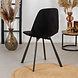Modern Dining Chair Logan Black Velvet Modern Dining Chair Logan Black Velvet