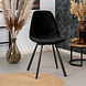 Modern Dining Chair Logan Black Velvet Modern Dining Chair Logan Black Velvet