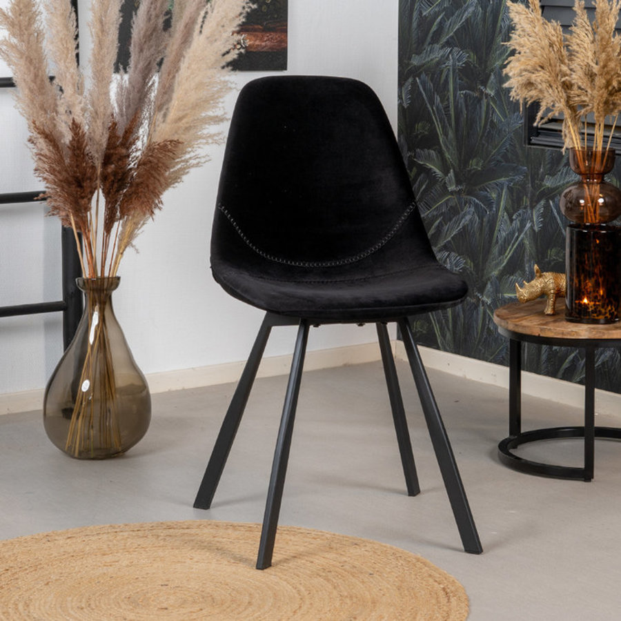 black velvet modern dining chairs