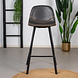 Industrial barstool Logan Antracite Eco-Leather Industrial barstool Logan Antracite Eco-Leather