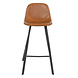 Industrial barstool Logan Cognac Eco-Leather Industrial barstool Logan Cognac Eco-Leather