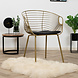 Modern Dining Chair Juli Gold Modern Dining Chair Juli Gold