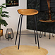Industrial Bar Stool Minimal Cognac/Black PU Leather 77CM Industrial Bar Stool Minimal Cognac/Black PU Leather 77CM