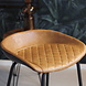 Industrial Bar Stool Minimal Cognac/Black PU Leather 77CM Industrial Bar Stool Minimal Cognac/Black PU Leather 77CM