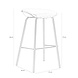 Industrial Bar Stool Minimal Cognac/Black PU Leather 77CM Industrial Bar Stool Minimal Cognac/Black PU Leather 77CM