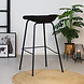 Industrial Bar Stool Minimal Black PU Leather 77CM Industrial Bar Stool Minimal Black PU Leather 77CM