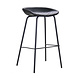 Industrial Bar Stool Minimal Black PU Leather 77CM Industrial Bar Stool Minimal Black PU Leather 77CM