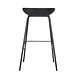 Industrial Bar Stool Minimal Black PU Leather 77CM Industrial Bar Stool Minimal Black PU Leather 77CM