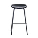 Industrial Bar Stool Minimal Black PU Leather 77CM Industrial Bar Stool Minimal Black PU Leather 77CM