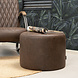 Industrial Poof Kyla Brown Eco-Leather Industrial Poof Kyla Brown Eco-Leather