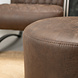 Industrial Poof Kyla Brown Eco-Leather Industrial Poof Kyla Brown Eco-Leather