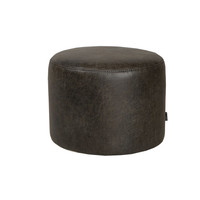 Industrial Poof Kyla Antracite Eco-Leather