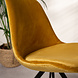 Industrial Dining chair Daisy velvet Yellow Industrial Dining chair Daisy velvet Yellow