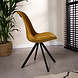 Industrial Dining chair Daisy velvet Yellow Industrial Dining chair Daisy velvet Yellow