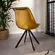 Industrial Dining chair Daisy velvet Yellow Industrial Dining chair Daisy velvet Yellow