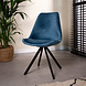 Industrial Dining chair Daisy velvet Blue Industrial Dining chair Daisy velvet Blue