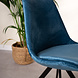Industrial Dining chair Daisy velvet Blue Industrial Dining chair Daisy velvet Blue