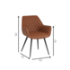 Industrial Dining Chair Cose Cognac Industrial Dining Chair Cose Cognac