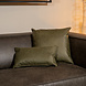 Pillow Kyla Olive Green Eco-Leather 25X45CM Pillow Kyla Olive Green Eco-Leather 25X45CM
