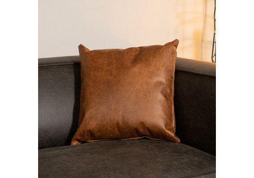  Pillow Kyla Cognac Eco-Leather 45X45CM 