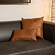 Pillow Kyla Cognac Eco-Leather 45X45CM Pillow Kyla Cognac Eco-Leather 45X45CM