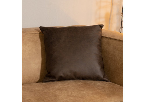  Pillow Kyla Brown Eco-Leather 45X45CM 
