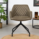 Industrial dining chair Levi olive green eco-leather (wheels) Industrial dining chair Levi olive green eco-leather (wheels)