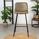 Industrial bar stool Mikky Olive Green Eco-Leather Industrial bar stool Mikky Olive Green Eco-Leather