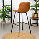 Industrial bar stool Mikky Cognac Eco-Leather Industrial bar stool Mikky Cognac Eco-Leather