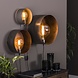 Industrial wall lamp Charger set of 3 Silver Industrial wall lamp Charger set of 3 Silver