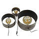 Industrial wall lamp Charger set of 3 Silver Industrial wall lamp Charger set of 3 Silver